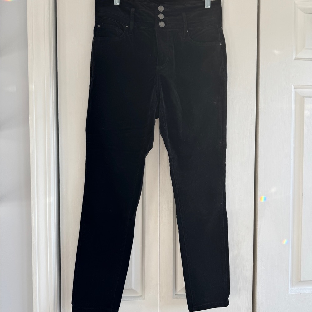 Ann Taylor Black Velvet Pants 8P